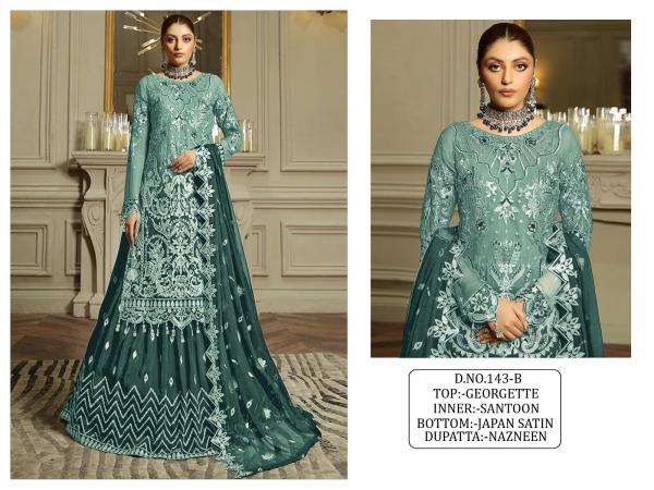 Kf 143 Exclusive Georgette Designer Pakistani Suit Collection